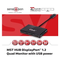 Club3D MST HUB 1X DP TO 4X DP