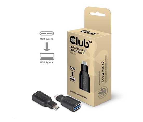 Club3D USB 3.1 TYPE C Male to USB 3.0 Type A Female adapter