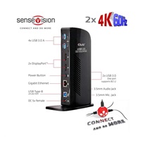 Club3D USB 3.0 DUAL DISPLAY 4K60HZ dokovací stanice