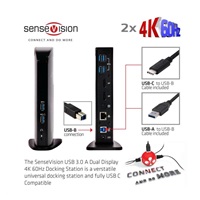 Club3D USB 3.0 DUAL DISPLAY 4K60HZ dokovací stanice