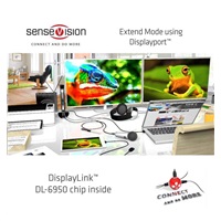 Club3D USB 3.0 DUAL DISPLAY 4K60HZ dokovací stanice