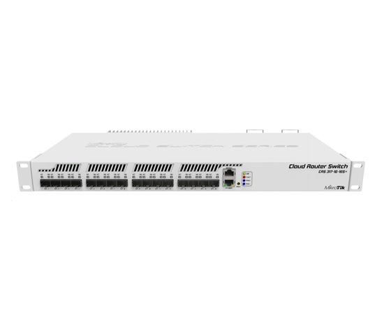 MikroTik Cloud Router Switch CRS317-1G-16S+RM, dual-core 800MHz CPU, 1GB, 1xGLAN, 16xSFP+ slot, vč. L6