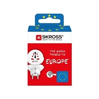 SKROSS cestovní adaptér Europe pro cizince v ČR, typ E/F