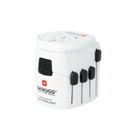SKROSS cestovní adaptér PRO World, 6.3A max., uzemněný, vč. adaptéru pro ostatní vidlice, univerzální pro celý svět