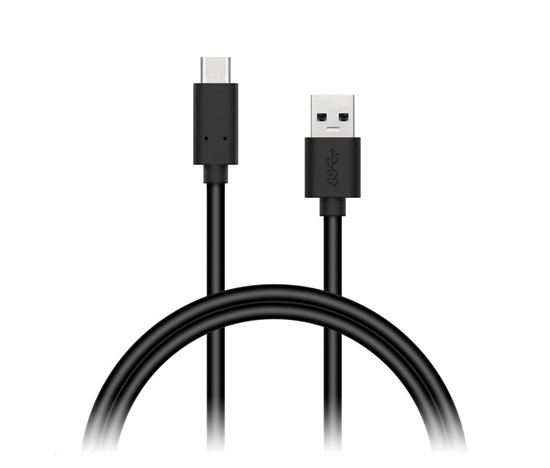 CONNECT IT Wirez USB-C (Type C) -> USB-A, USB 3.1 Gen 1, černý, 0,5 m