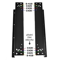 Virtuos držák pro zavěšení pokladní zásuvky C420/ C425/ C430/ S-410, černý