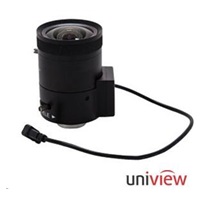 Uniview objektiv pro "box" kamery 3Mpix, 1/1.8" DC-Drive, varifokální 3.8-16mm (103-22.5°), F1.6, C-Mount