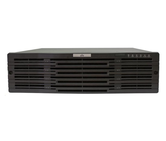 Uniview NVR, 64 kanálů, H.265, 16xHot-Swap HDD, RAID, 12 Mpix (384/384 Mbps), 2xHDMI+ VGA , 4xUSB, 2xMiniSAS,2xSFP,audio