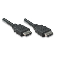MANHATTAN kabel HDMI s Ethernetem, HEC, ARC, 3D, 4K, stíněný, 1m, Black