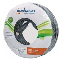 MANHATTAN kabel High Speed HDMI 3D, Male to Male, stíněný, černý, 20m (22.5m)