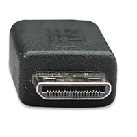 MANHATTAN kabel High Speed HDMI 3D, Mini HDMI Male to Male, stíněný, černý, 1,8m