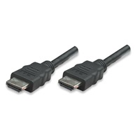 MANHATTAN kabel HDMI s Ethernetem, stíněný, 1m, Black
