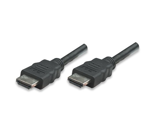 MANHATTAN kabel HDMI s Ethernetem, stíněný, 1m, Black