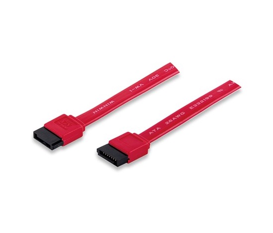 MANHATTAN kabel SATA datový 7-Pin Male to Male, 50 cm, Red