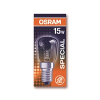 OSRAM vláknová žárovka do ledničky 230V 15W E14 noDIM E Sklo čiré 90lm 2700K 1000h (krabička 1ks)