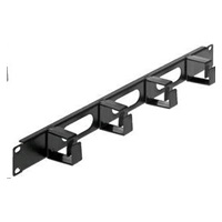 Intellinet organizér kabelů do 19" racku - 4 háčky, černý, krátké úchyty