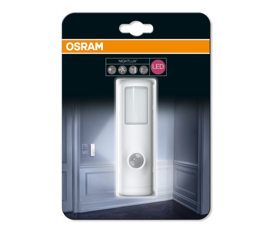 OSRAM LED Svítidlo mobilní   NIGHT LUX Torch White SENSOR 230V N/AW  0 noDIM A+ Plast lm 4000K 25000h (blistr 1ks)