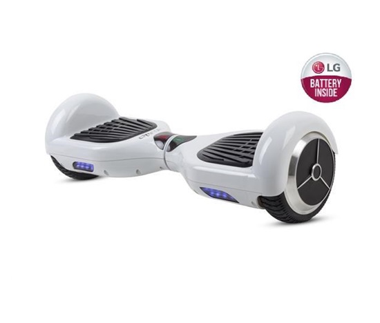 GOCLEVER City Board S6 SMART LG, 6,5"  kola, bílá - kolonožka, hoverboard