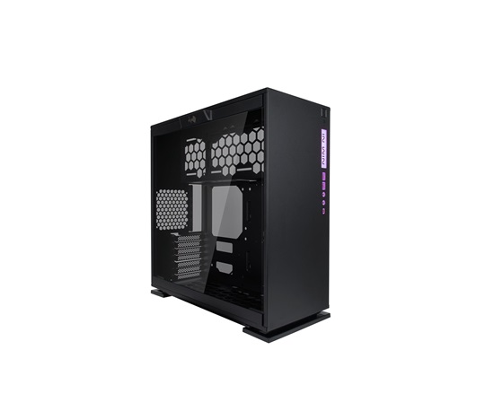 IN WIN skříň 303C, Black, Mid Tower, bez zdroje, RGB + Front USB 3.1 type C