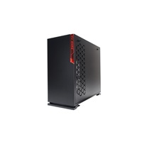 IN WIN skříň 101 Black, Midi Tower, průhledný bok, bez zdroje