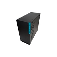 IN WIN skříň 101C Black, Midi Tower, průhledný bok, bez zdroje