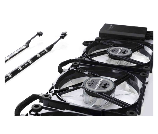 IN WIN Aurora Black/White (3 fans + controller + 2 x led strip)