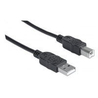 MANHATTAN Kabel USB 2.0 A-B propojovací 1,8m, černý